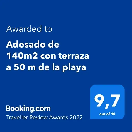 Hébergement de vacances Adosado De 140m2 Con Terraza A 50 M De La Playa Dénia